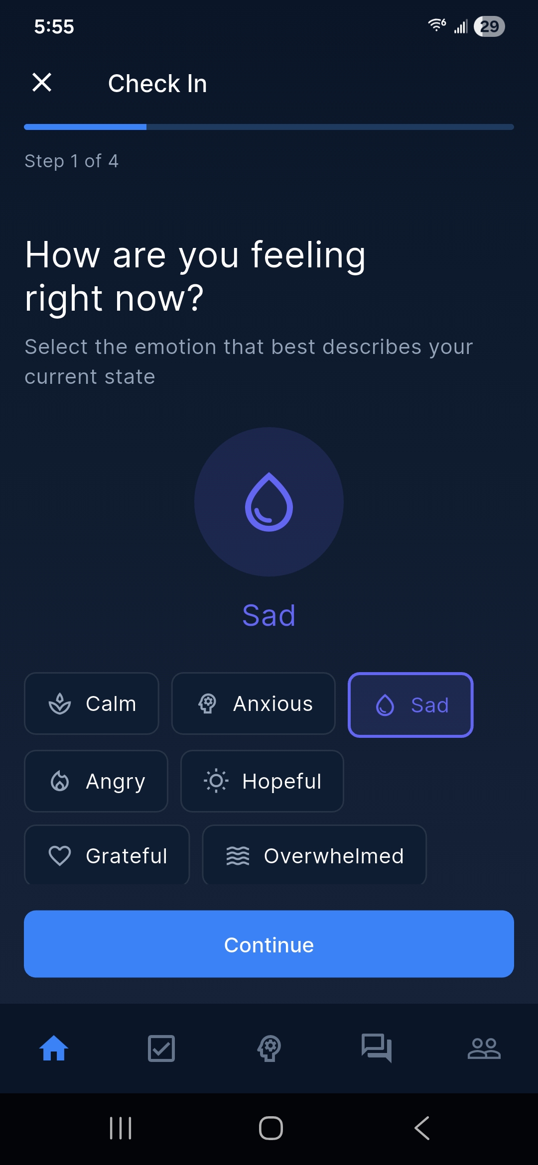 Mood Tracking in DivorceBro