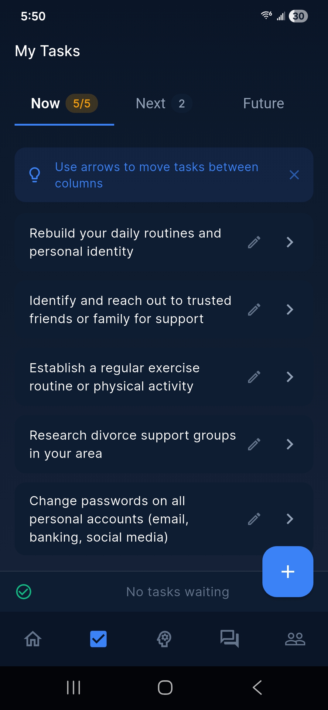 Planning Framework in DivorceBro